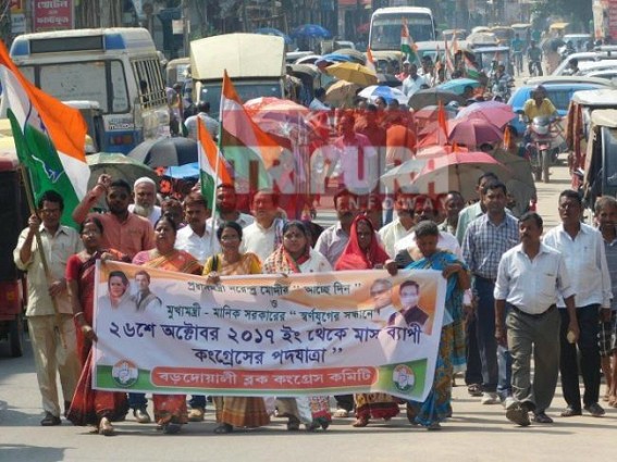 Tripura Congress launches rally against BJP, CPI-M 